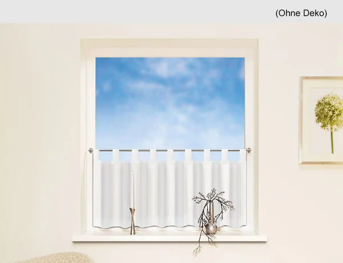 Bild 1 von Scheibengardine weiß