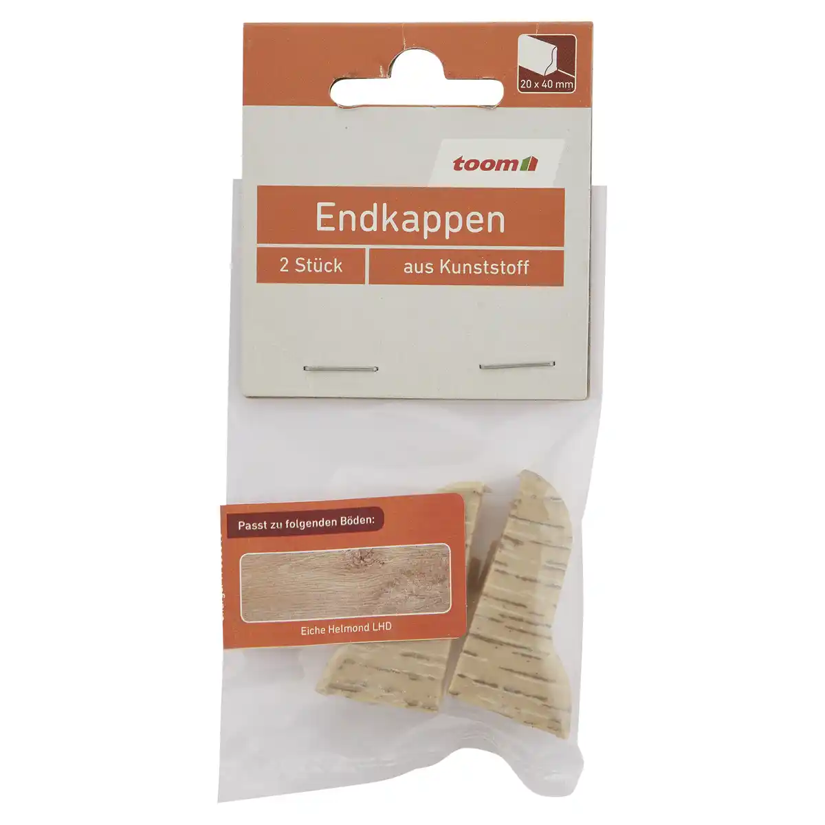 Bild 1 von toom Endkappen Kunststoff Eiche Helmond LHD 2 Stk.