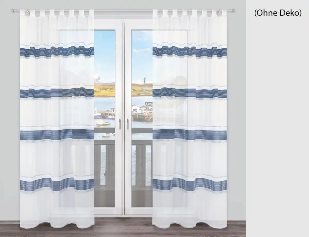 Bild 1 von Schlaufenschal Fala Weiß, Blau