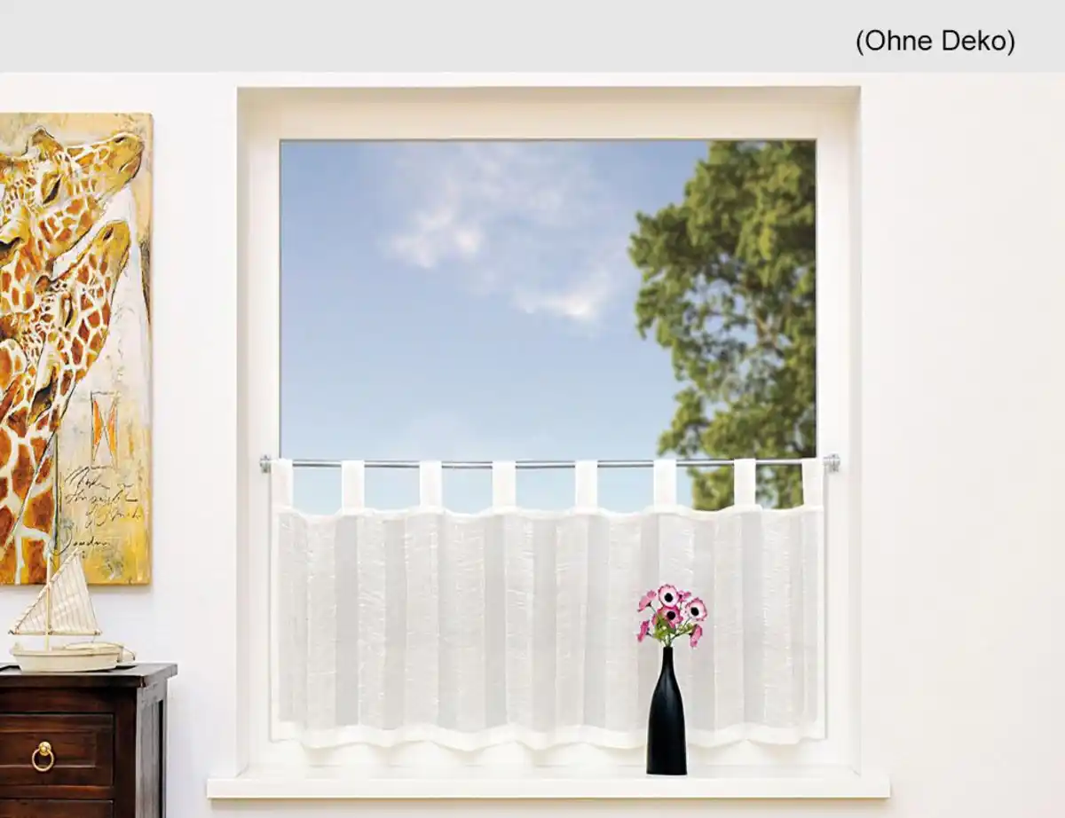 Bild 1 von Scheibengardine weiß