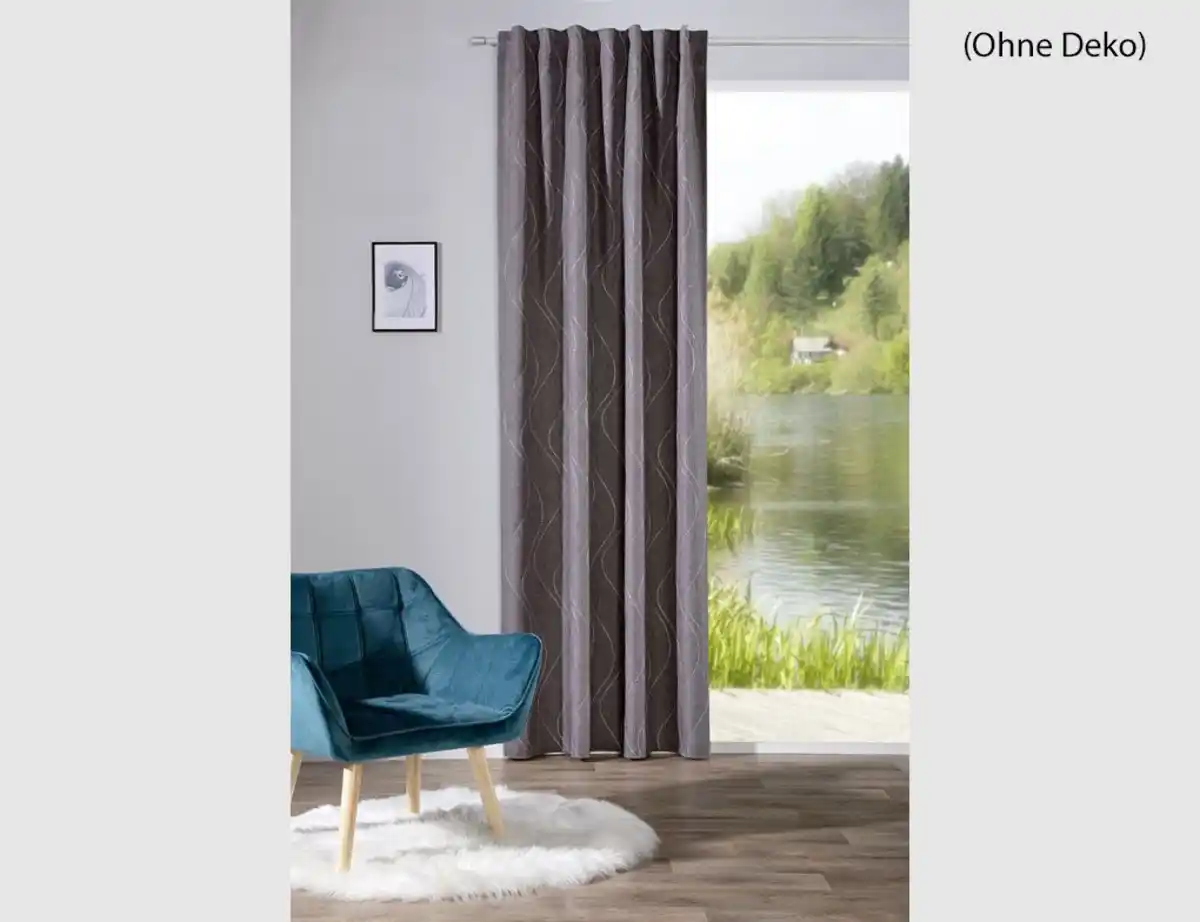 Bild 1 von Schlaufenschal Wellen anthrazit