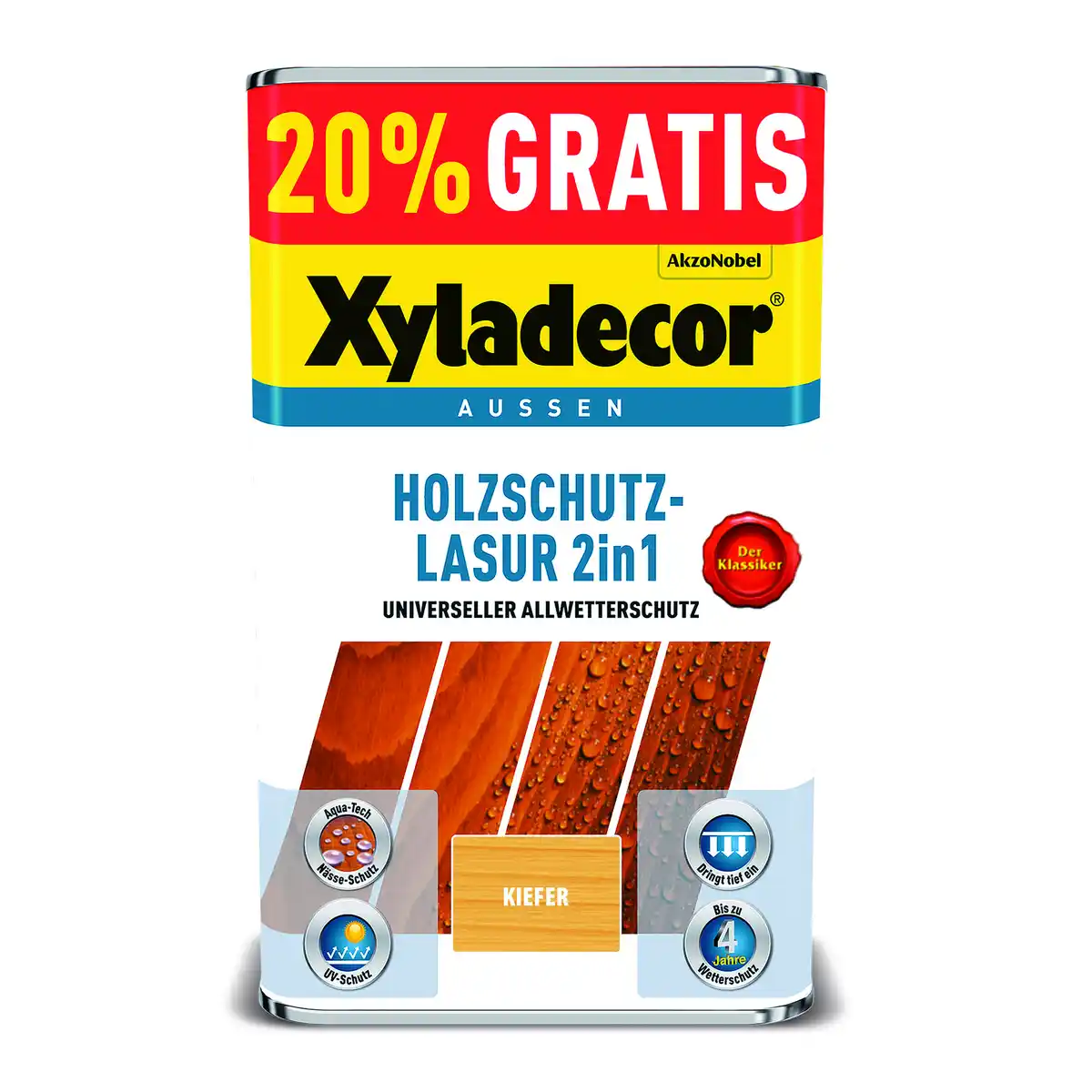 Bild 1 von Xyladecor 2in1 Holzschutzlasur kieferfarben 5 l