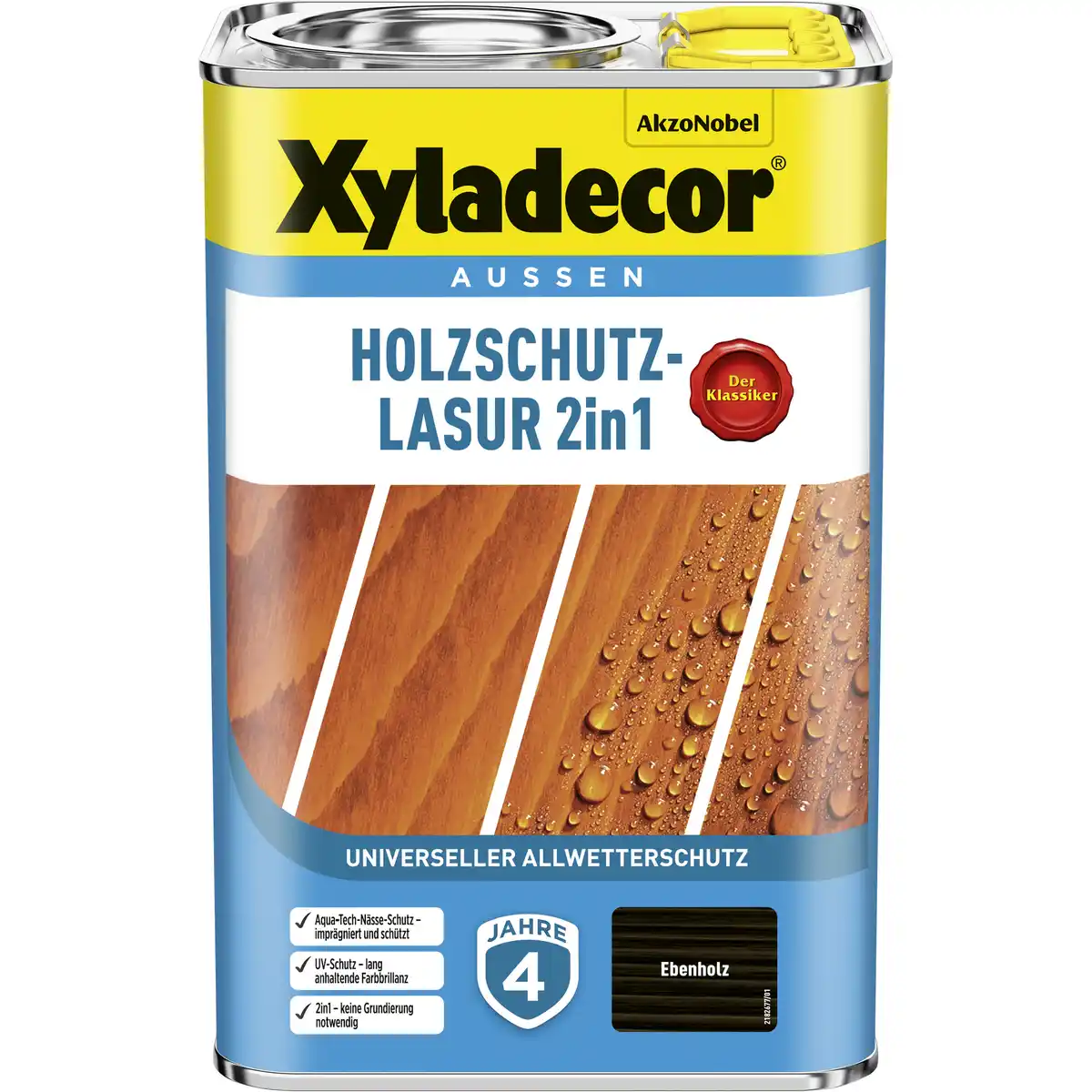Bild 1 von Xyladecor 2in1 Holzschutzlasur ebenholzfarben 4 l