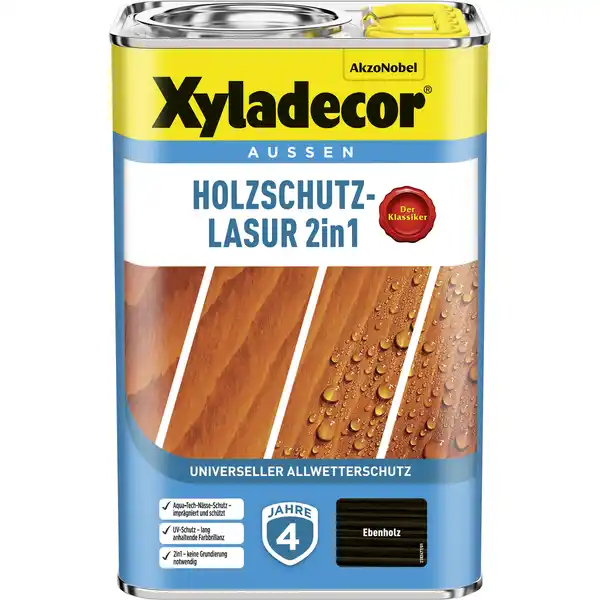 Bild 1 von Xyladecor 2in1 Holzschutzlasur ebenholzfarben 4 l