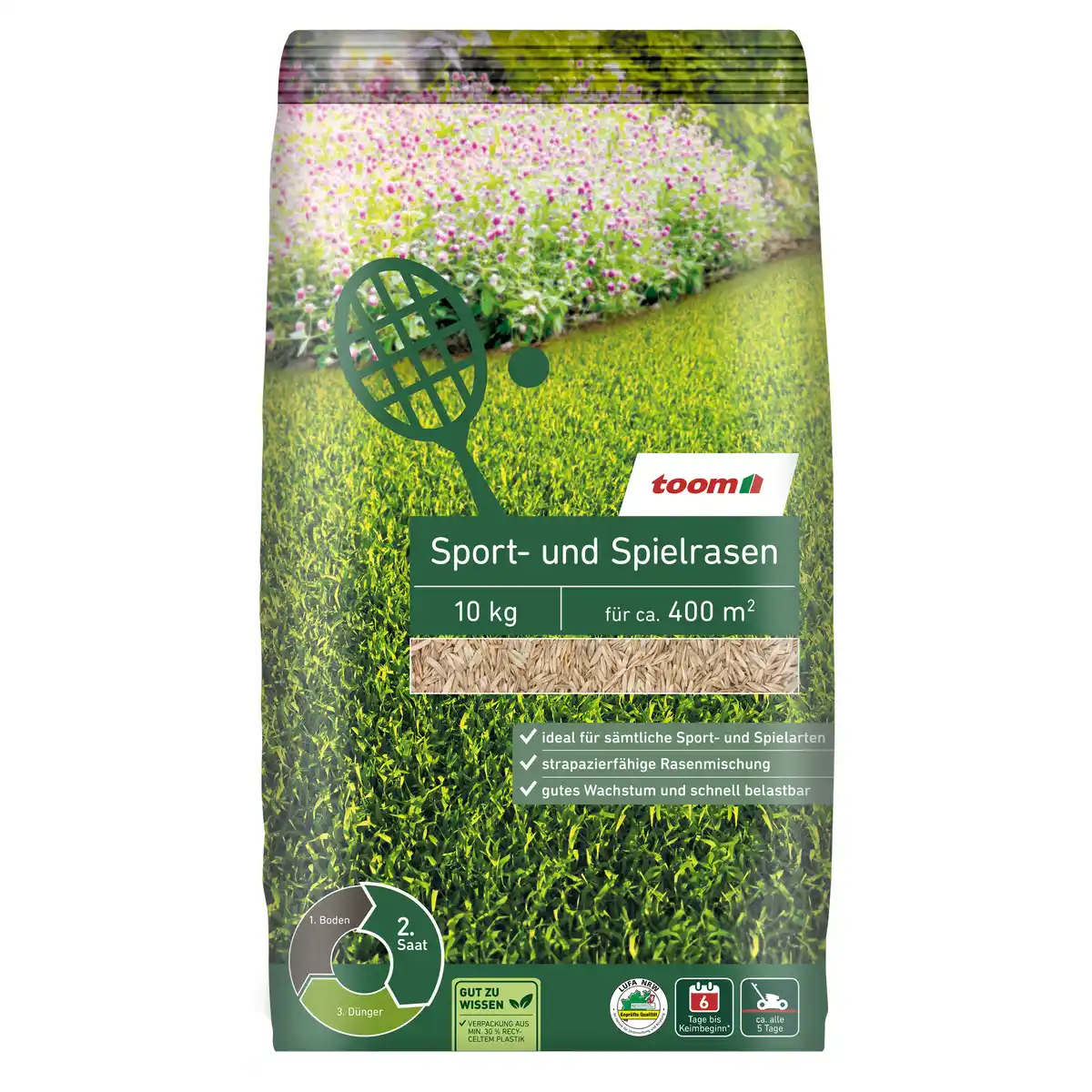 Bild 1 von toom Sport- und Spielrasensaat 10 kg für ca. 400 m²