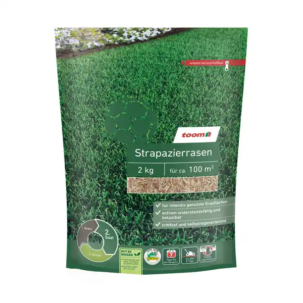Bild 1 von toom Strapazierrasen 2 kg für ca. 100 m²