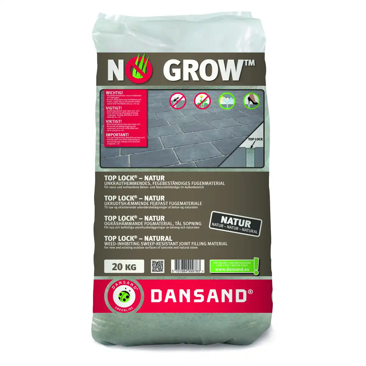 Bild 1 von Dansand No Grow™ Top Lock® Fugenmaterial natur 20 kg