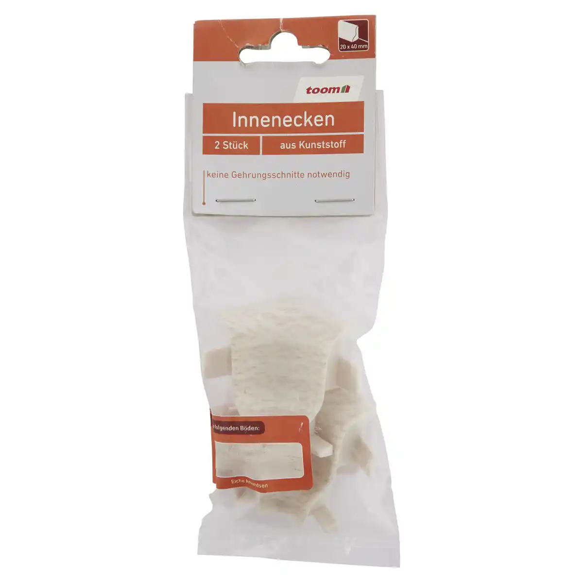 Bild 1 von toom Innenecke für Sockelleiste Eiche Amundsen 34 x 40 mm, 2 Stück