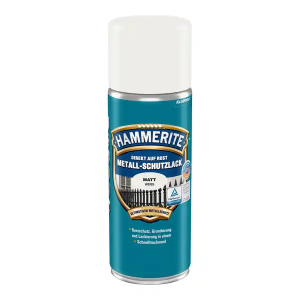Bild 1 von Hammerite Metallschutzlack-Spray weiß matt 400 ml