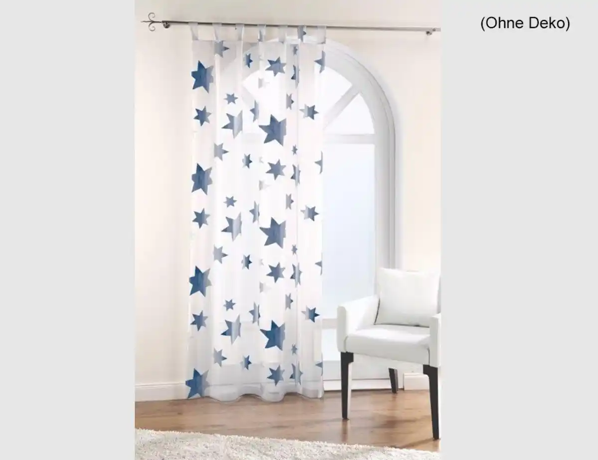 Bild 1 von Schlaufenschal Sterne blau