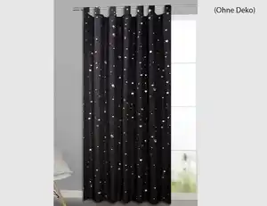 Schlaufenschal Sterne schwarz silber