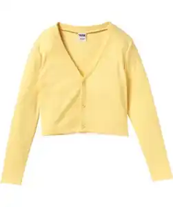 Gelbe Strickjacke, hellgelb