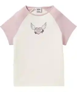 T-Shirt Herz, creme