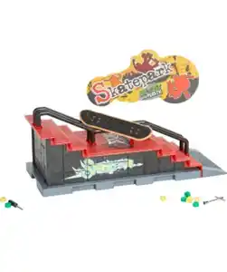 Fingerboard-Skatepark, schwarz