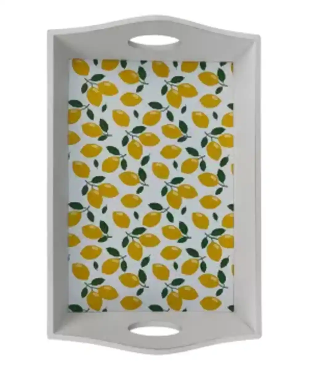 Bild 1 von Dekotablett Zitronen, weiß