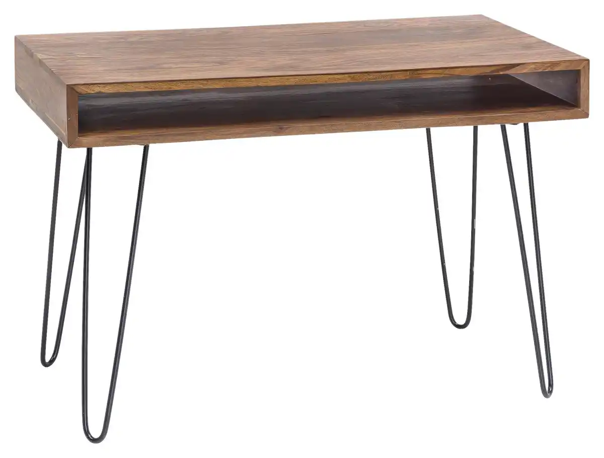 Bild 1 von Schreibtisch 'Bagli', aus Sheesham, Sheeshamfarben