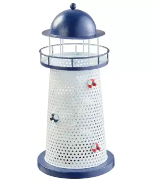 Bild 1 von Maritime Solarleuchte, weiß/blau