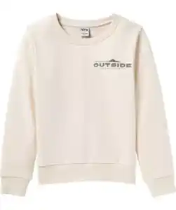 Sweatshirt mit Prints, Beige