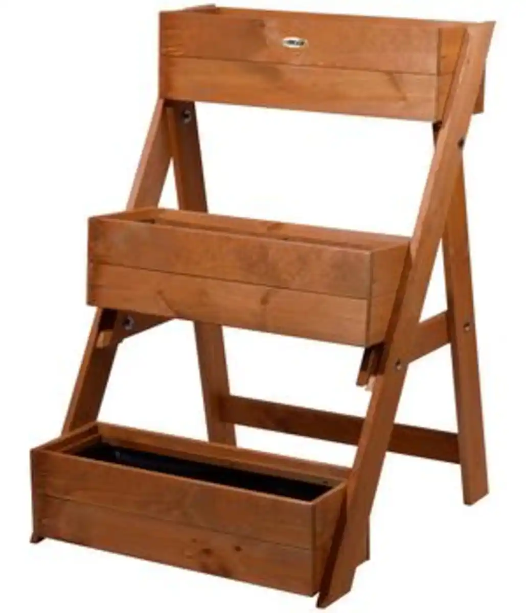 Bild 1 von dobar Holz-Pflanztreppe, ca. B70/H90/T60 cm