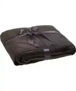 Samt-Tagesdecke, anthrazit