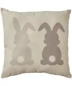 Kissen Ostern, braun bedruckt
