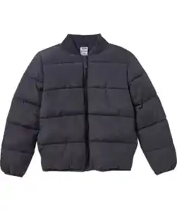 Leicht gefütterte Steppjacke, dunkelgrau