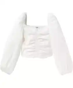 Bluse in Weiß, weiß