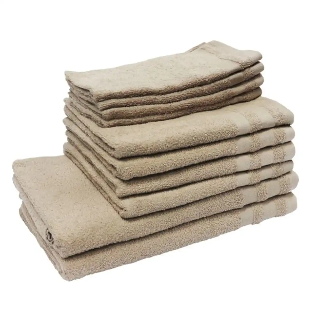 Bild 1 von 10er Set Handtuch Basic beige