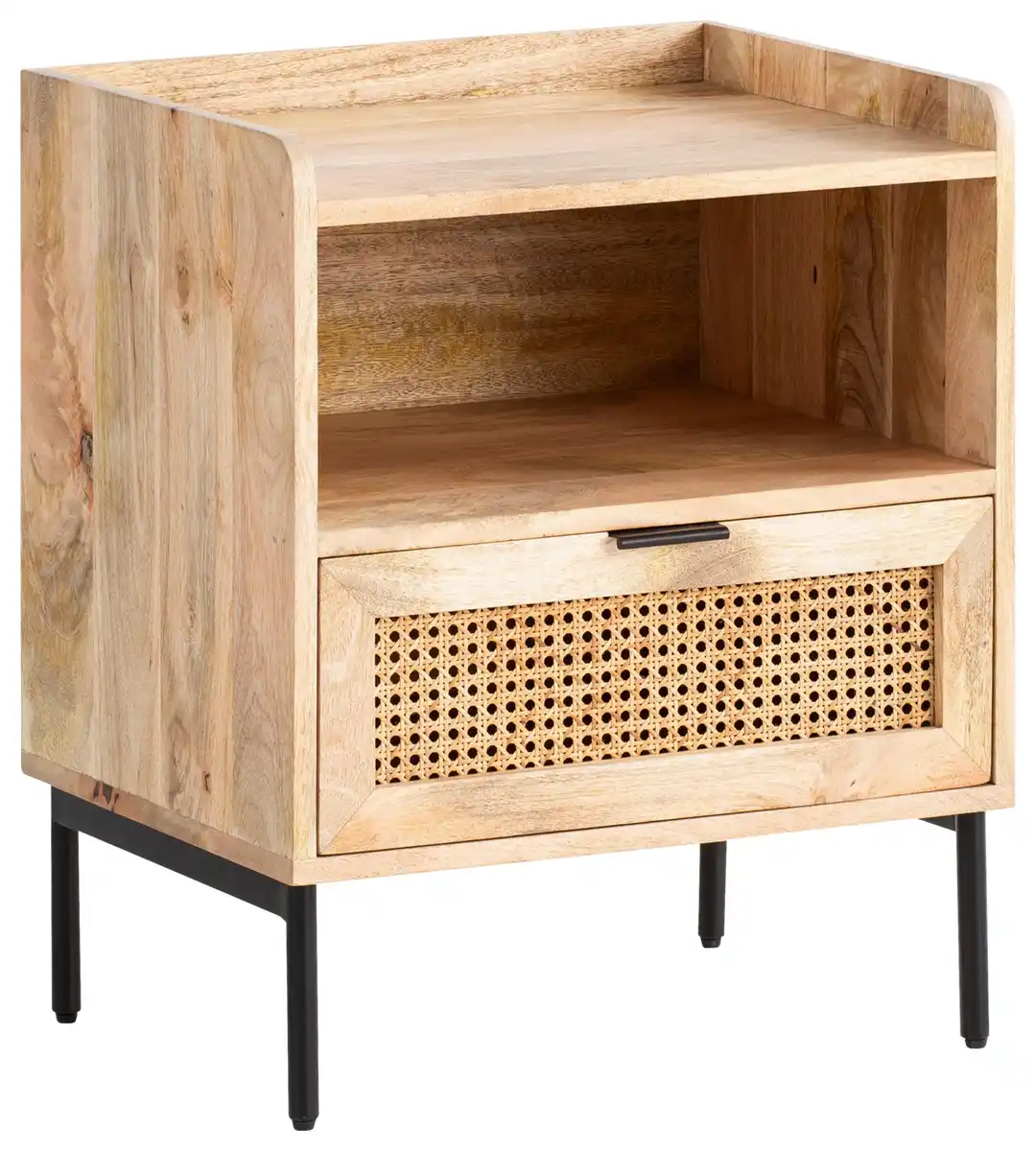 Bild 1 von Nachttisch WL6.806 ca.50x60x40cm Mangoholz massiv, Naturfarben