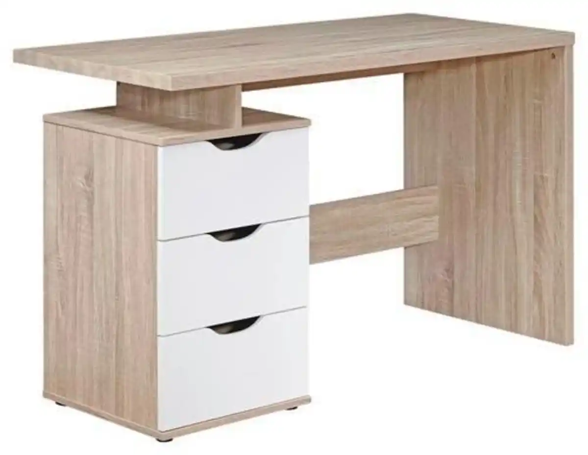 Bild 1 von Laptoptisch Samo ca. 53x120x76 cm Weiß/Eiche, Sonoma Eiche