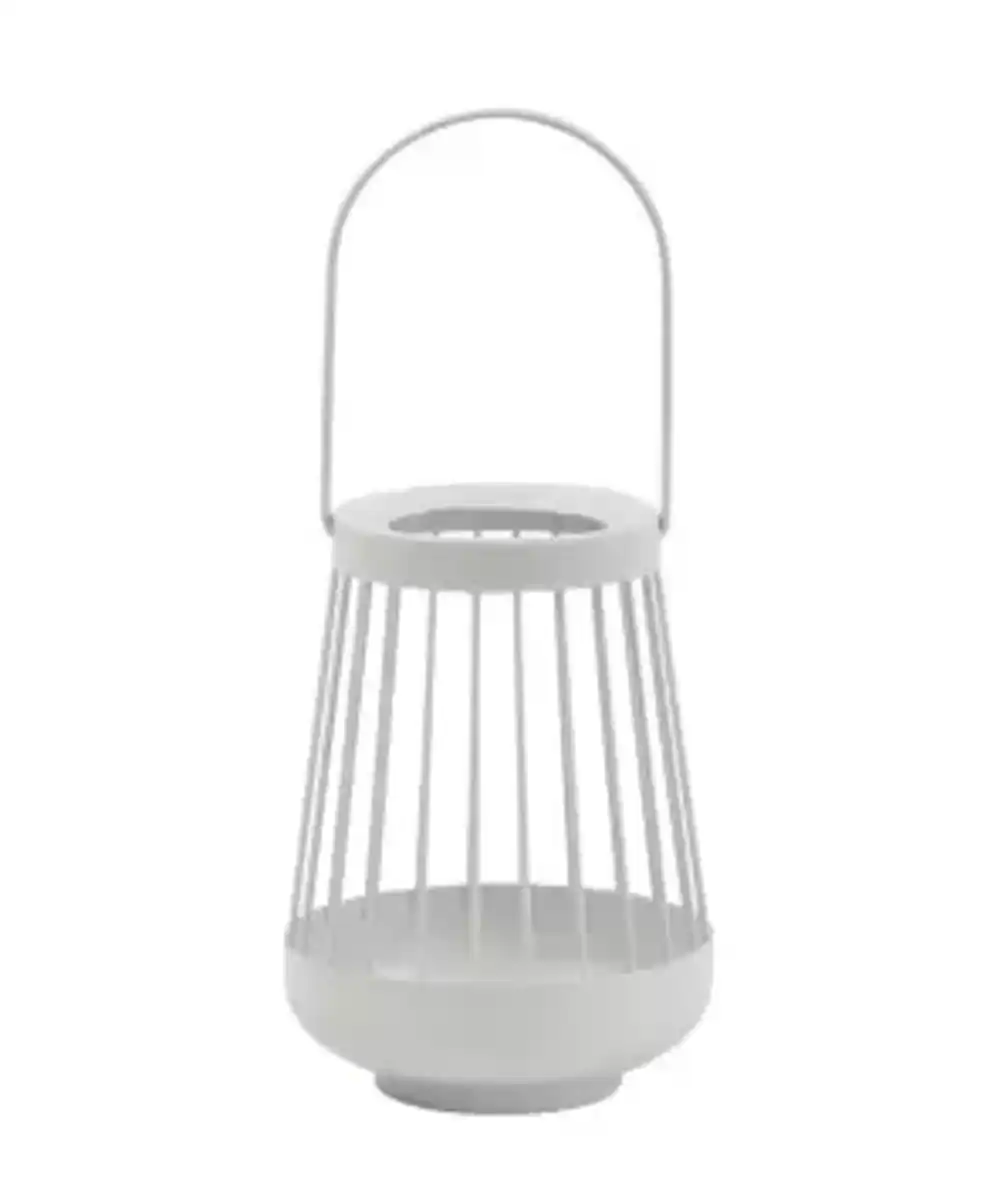 Bild 1 von Deko-Laterne aus Metall, weiß