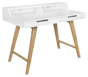 Schreibtisch Skandi ca. 110x60x85 cm Weiß/Eiche