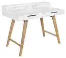 Bild 1 von Schreibtisch Skandi ca. 110x60x85 cm Weiß/Eiche
