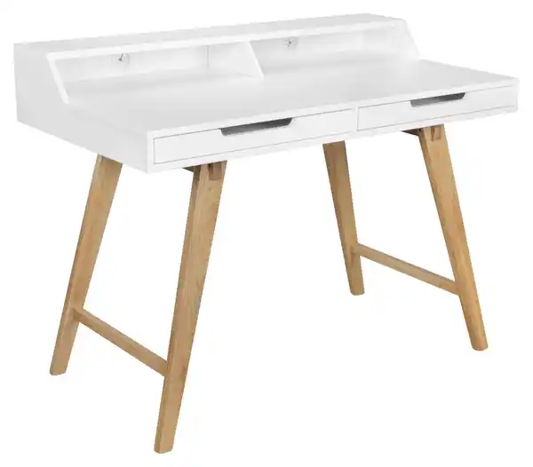 Bild 1 von Schreibtisch Skandi ca. 110x60x85 cm Weiß/Eiche