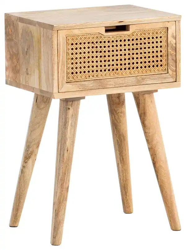 Bild 1 von Nachttisch WL6.807 ca.40x60x30cm Mangoholz massiv, Naturfarben
