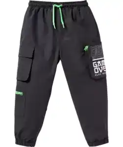 Cargohose mit Tunnelzug, schwarz