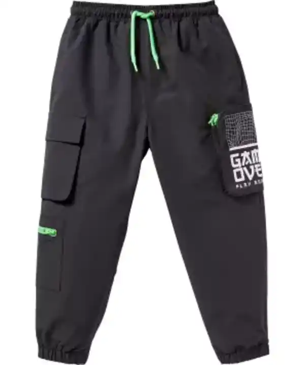 Bild 1 von Cargohose mit Tunnelzug, schwarz