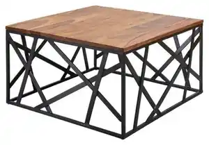 COUCHTISCH ca. 60x60 cm, aus Sheesham, Sheeshamfarben
