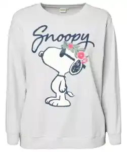 Snoopy Sweatshirt, grau melange