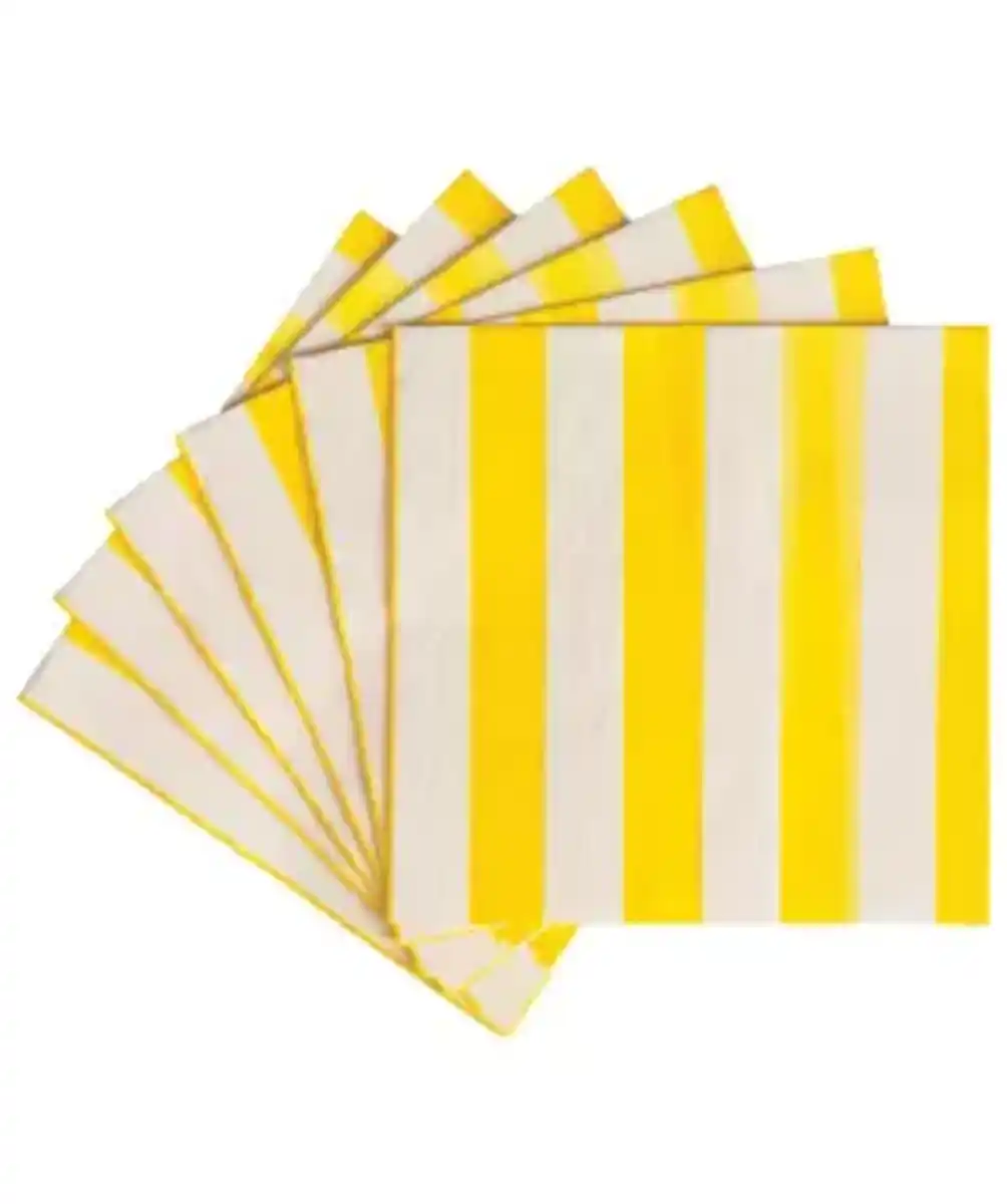 Bild 1 von Servietten, weiß/gelb