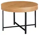 Bild 1 von Couchtisch 'WL5.978' Ø ca. 69 cm, braun, Eichefarben