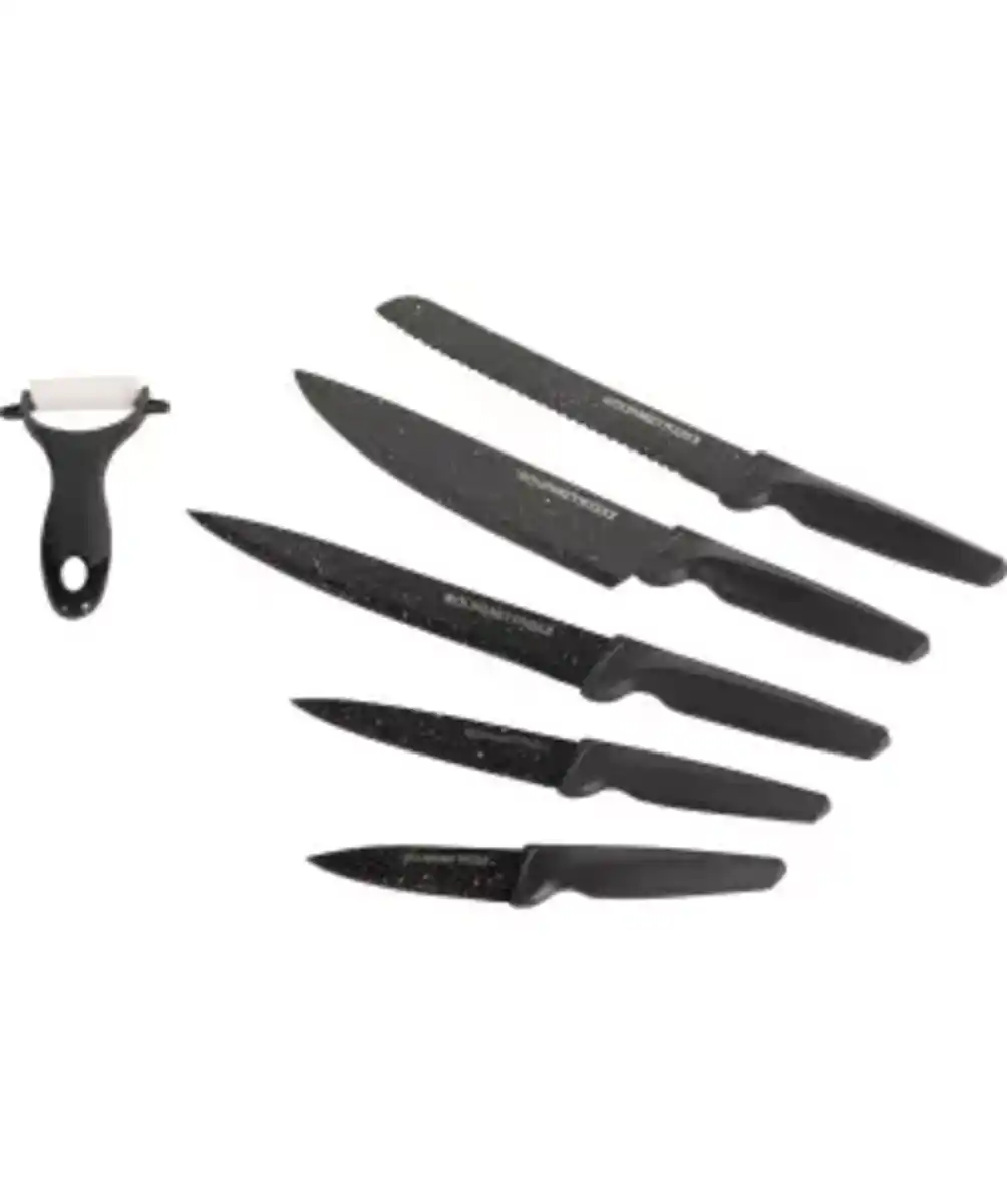 Bild 1 von GOURMETmaxx Messerset, schwarz