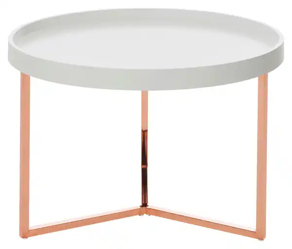 Bild 1 von Couchtisch Ø ca. 58,5 cm Weiß, Weiß
