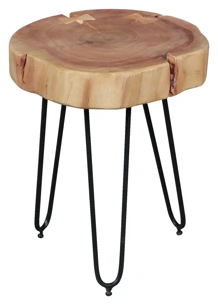 Bild 1 von Beistelltisch 'Bagli' Ø ca. 35 cm, aus Akazie, Akaziefarben