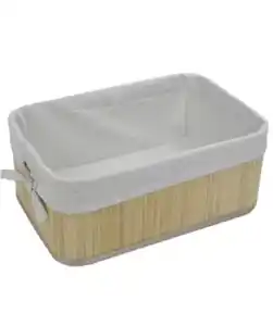 Aufbewahrungsbox Bambus, naturfarben