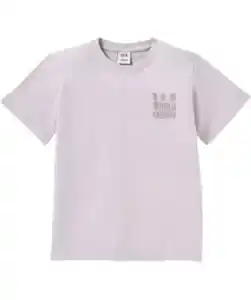 T-Shirt mit Stickerei, flieder