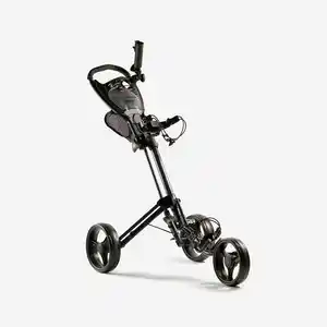 INESIS Golftrolley 900 3-Rad kompakt - schwarz