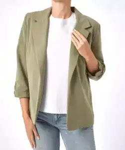 Blazer mit 3/4-Arm, Khaki