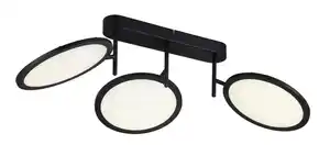 LED-Deckenleuchte Carsten max. 47 Watt Deckenlampe, Schwarz
