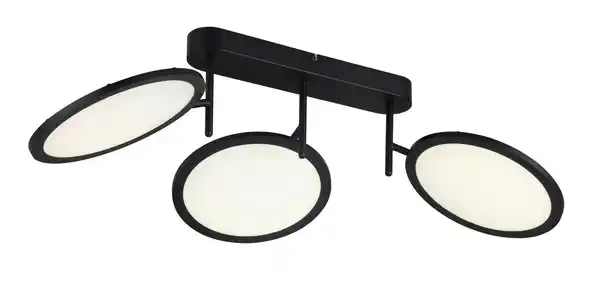 Bild 1 von LED-Deckenleuchte Carsten max. 47 Watt Deckenlampe, Schwarz